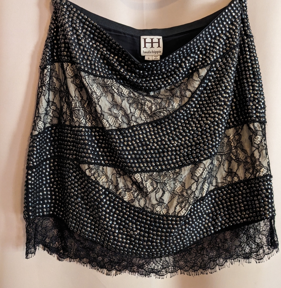 Haute Hippie Studded Skirt